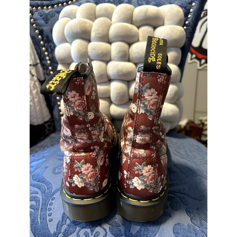 Dr Martens 1460 Burgundy Floral size 8/EU 39 - Picture 6 of 10